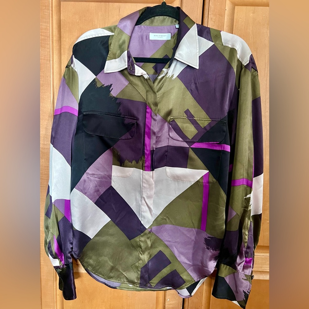 Equipment Femme Melanni Silk Blouse, Size Small, NWOT.
